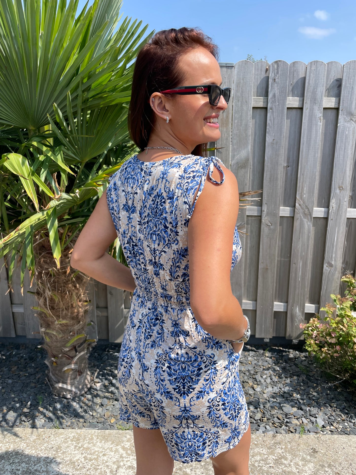 Combishort Amélie bleue
