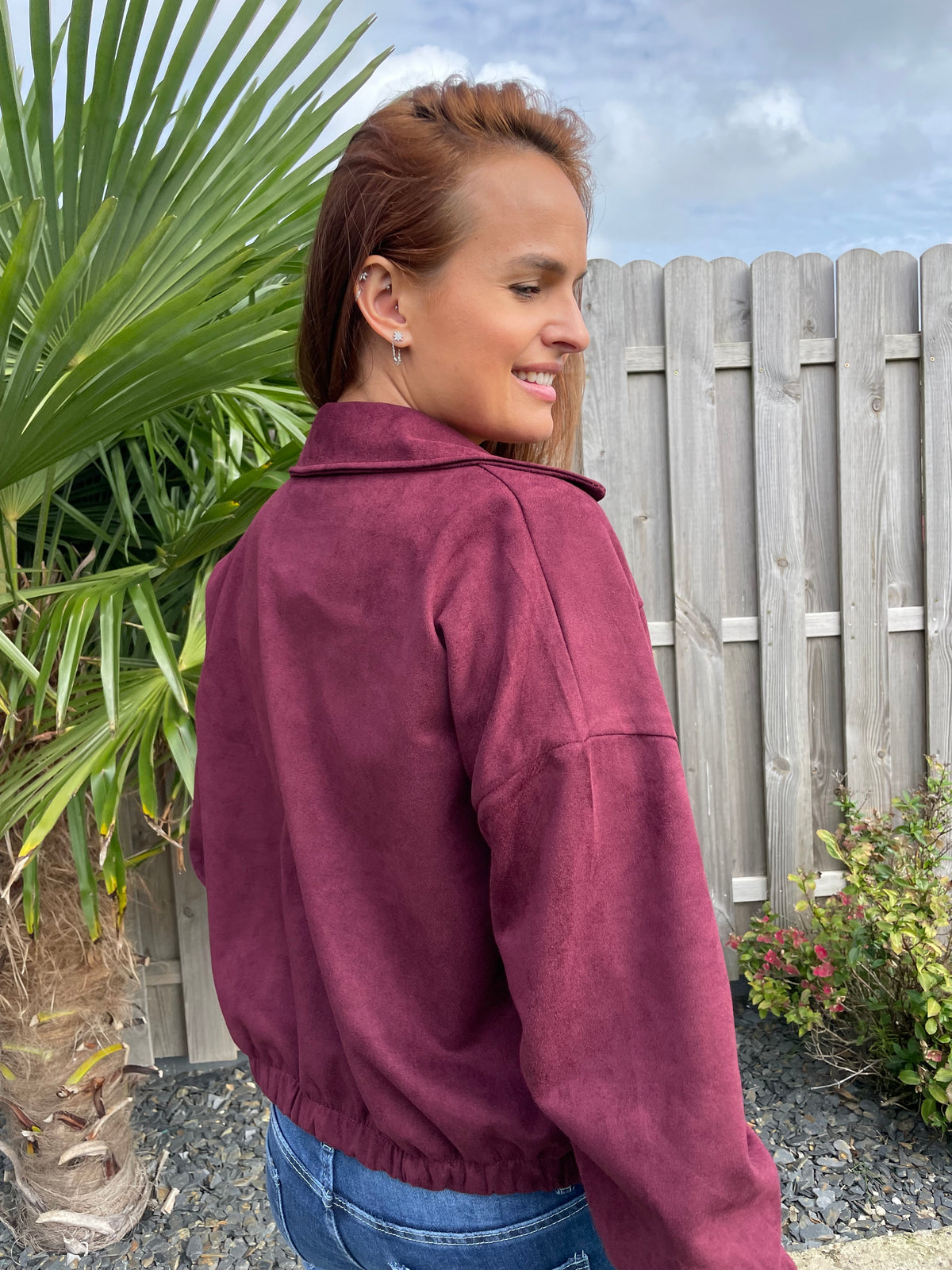 Veste Coralie bordeaux
