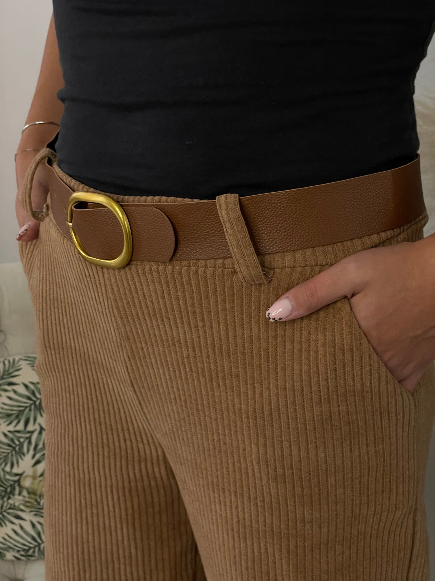 Pantalon moon Camel