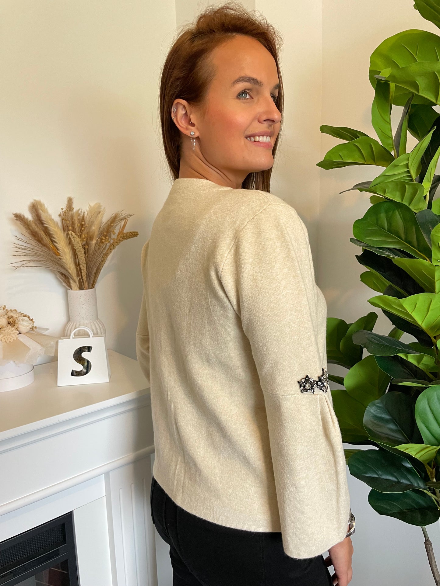 Pull gilet Léna beige