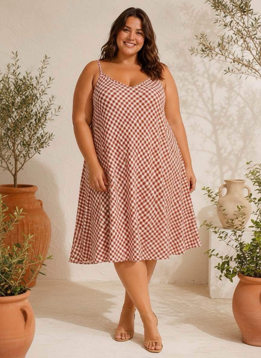 Robe Vichy T.44 à 52