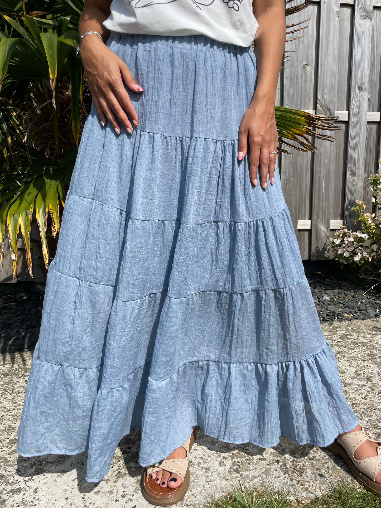 Jupe esmeralda bleue