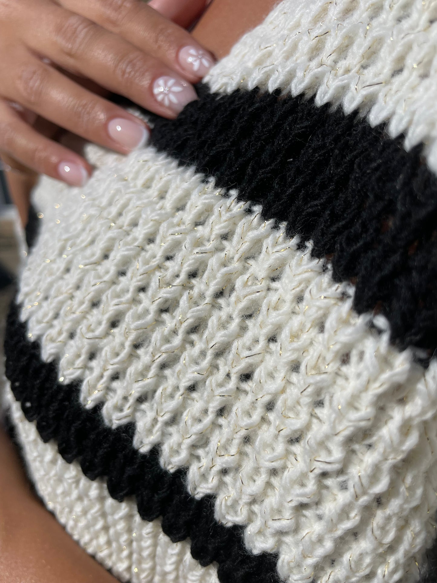 Pull Candice blanc/noir