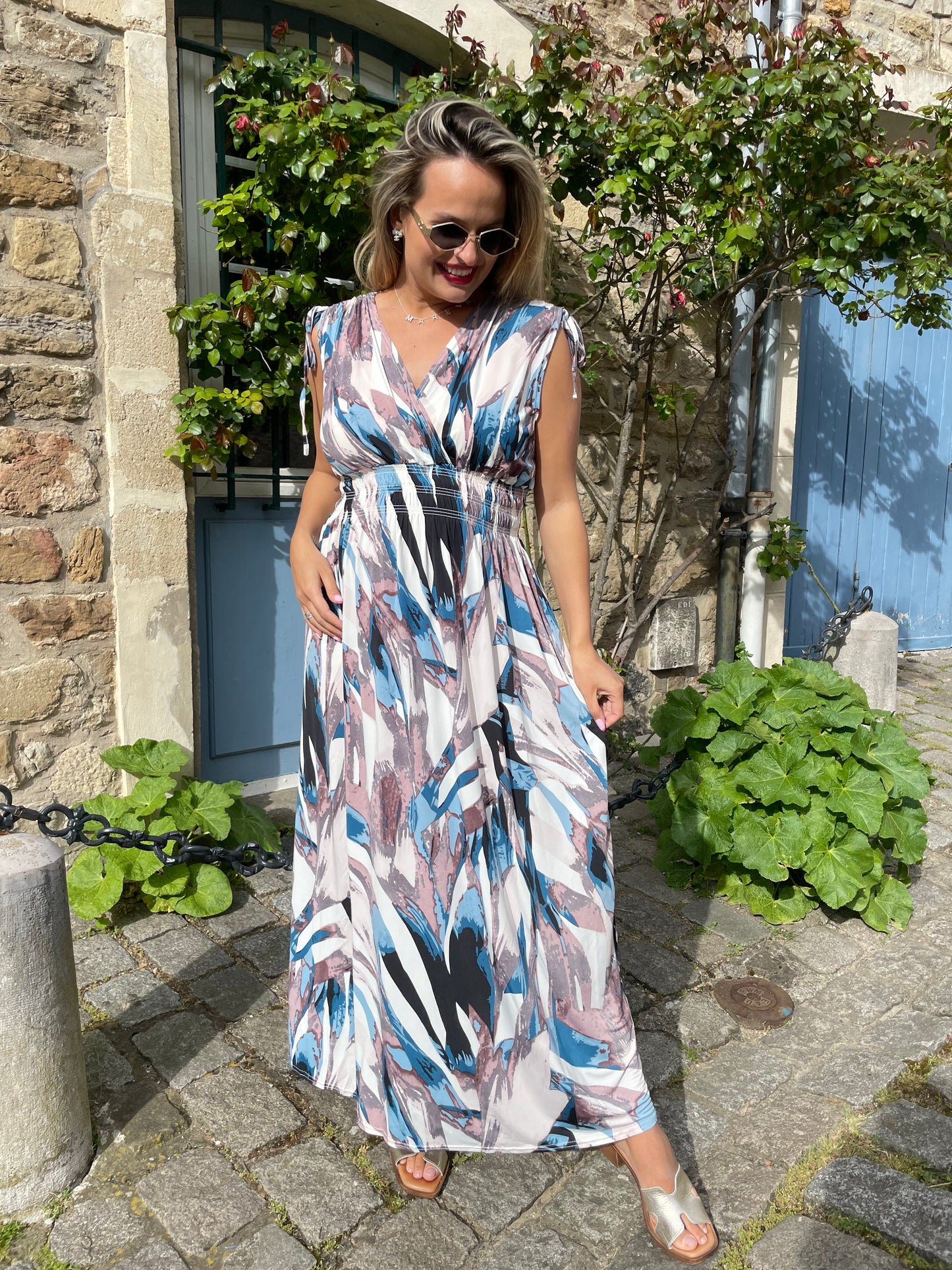 Robe Noémie bleue ciel