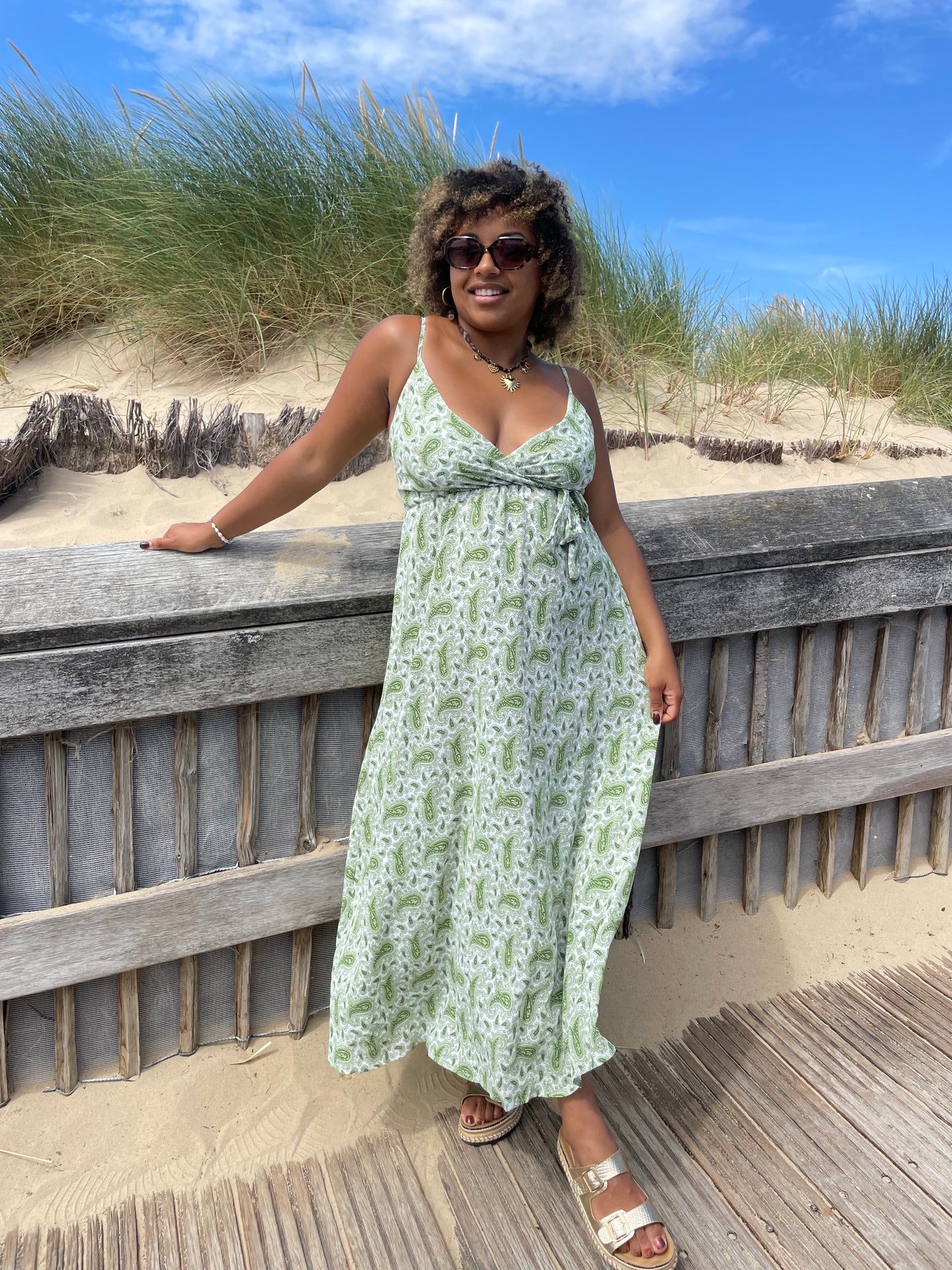 Robe Mandala verte