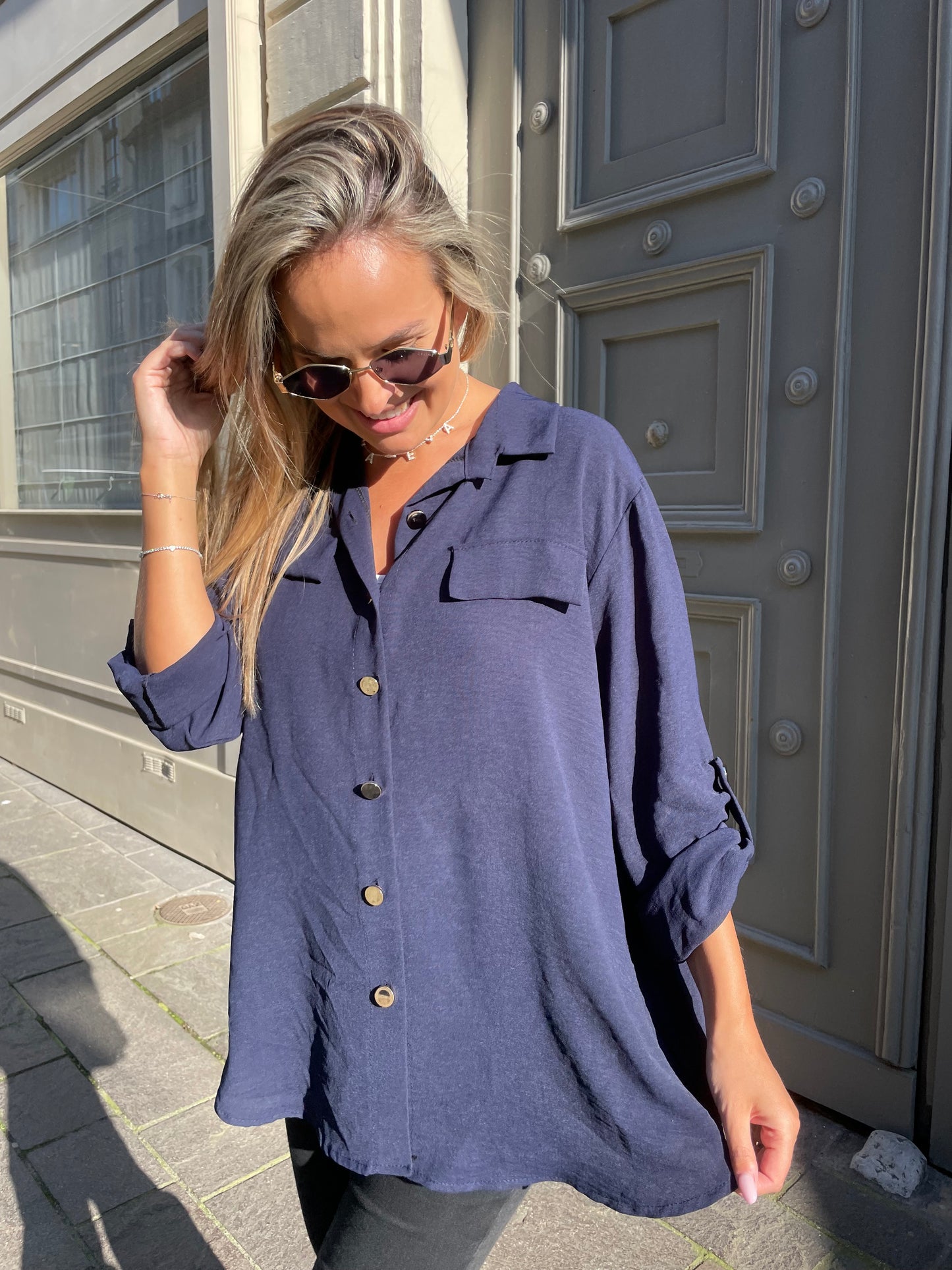 Chemise ample Jeanne Marine