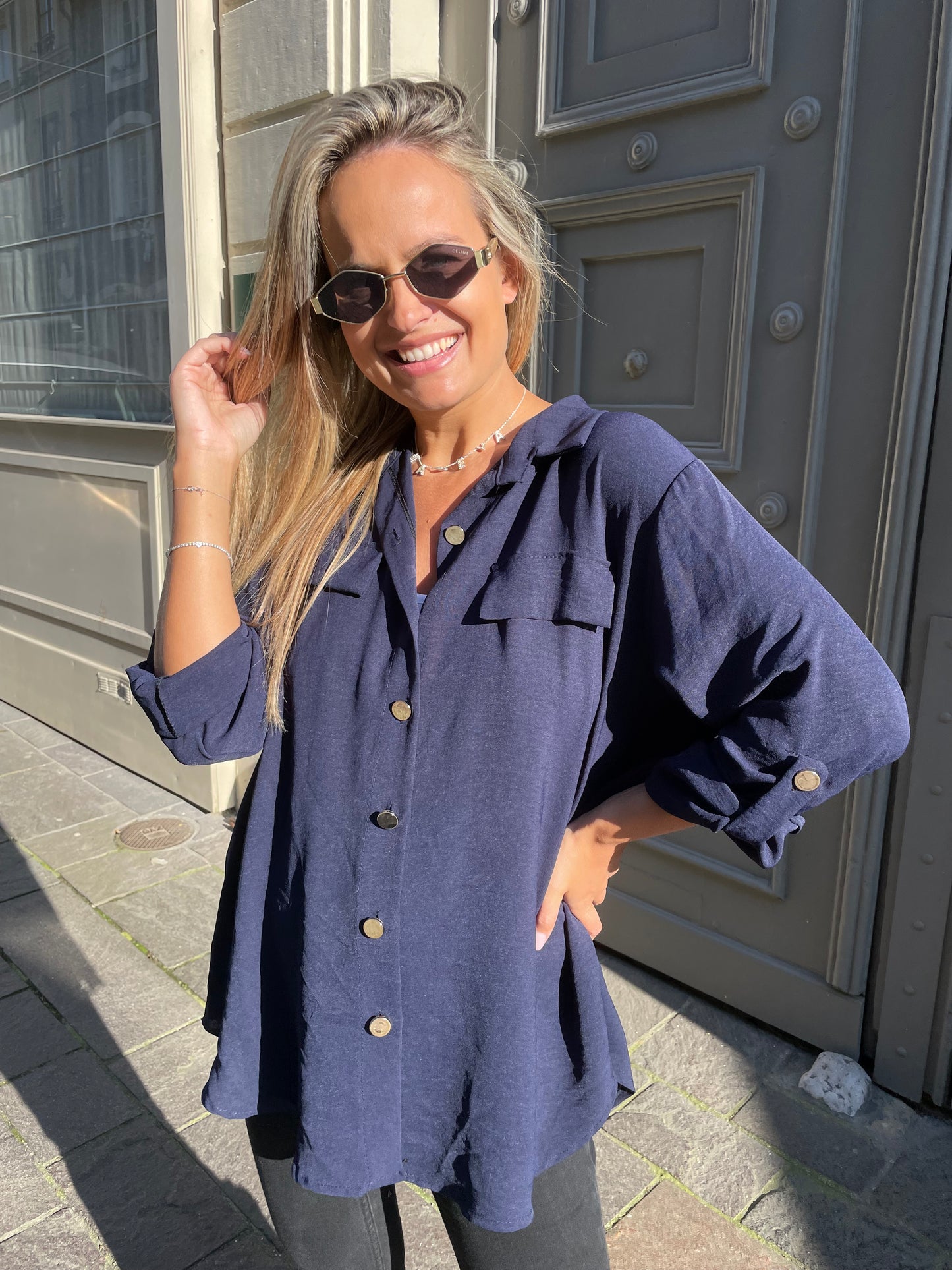 Chemise ample Jeanne Marine