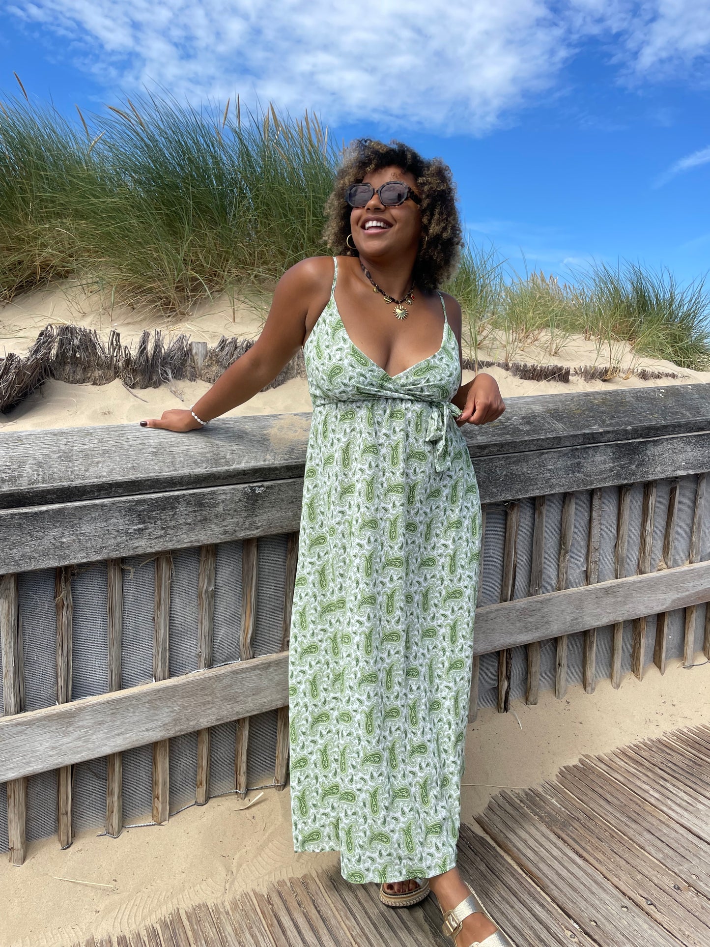 Robe Mandala verte