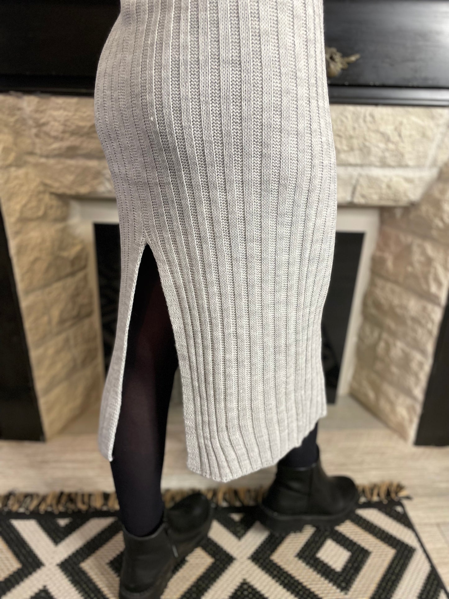 Pull long Louise gris