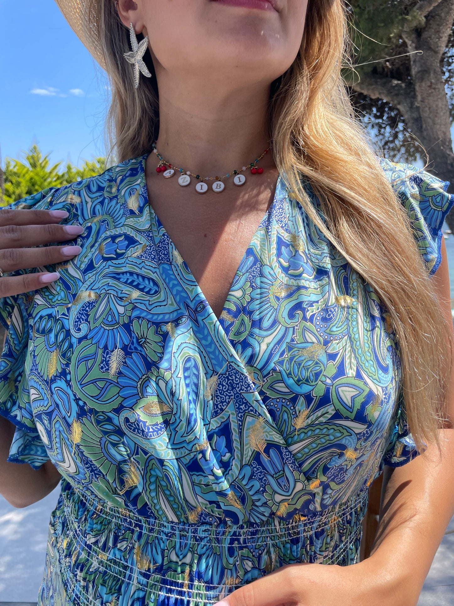 Robe Ibiza bleue