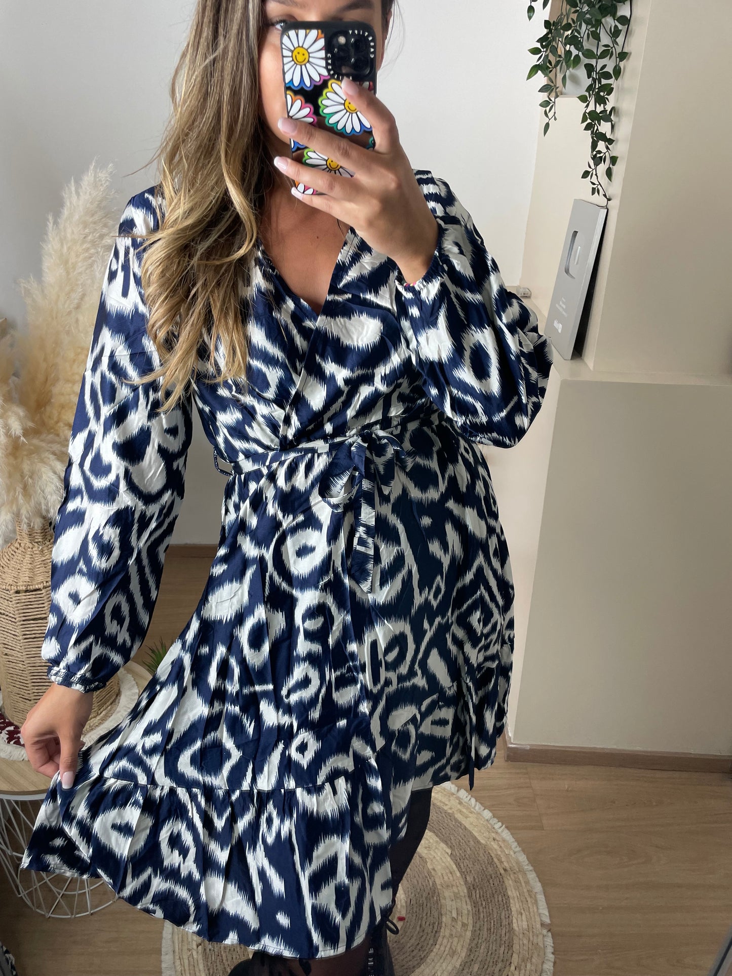 Robe Alice bleue/blanche