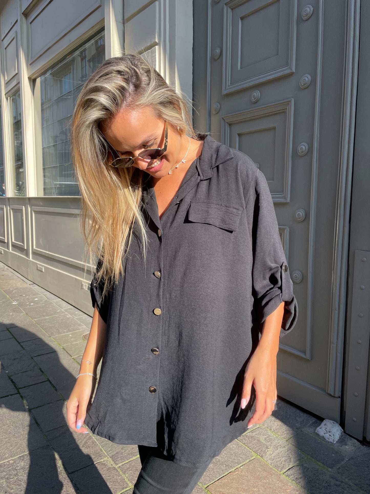 Chemise ample Jeanne noire