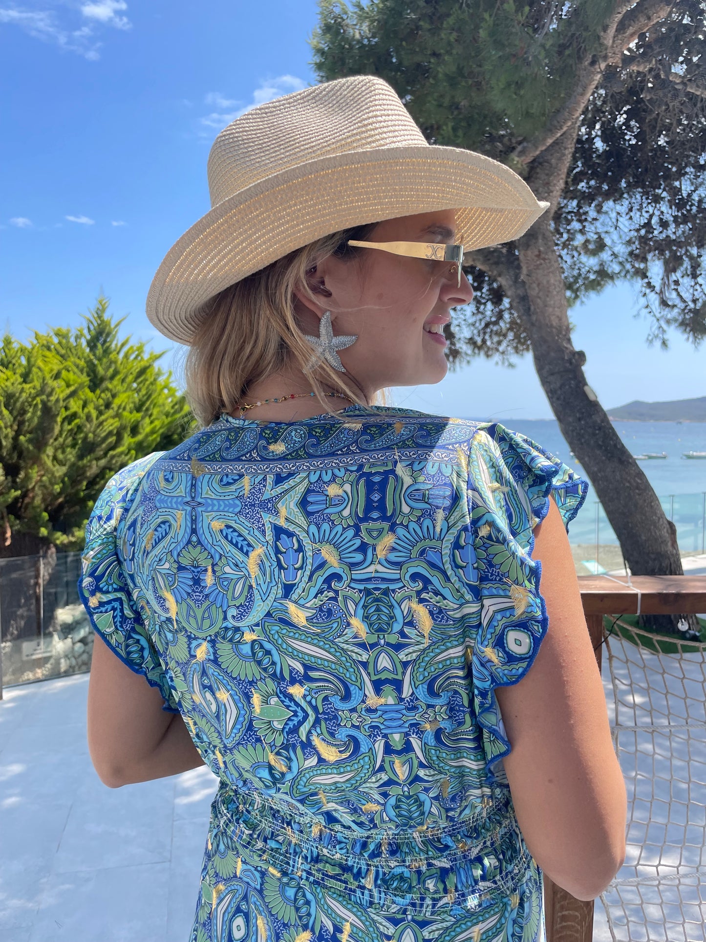 Robe Ibiza bleue