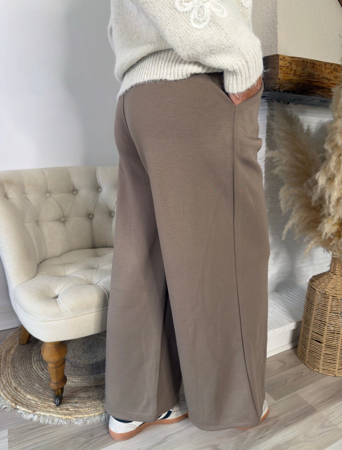 Pantalon comfy taupe