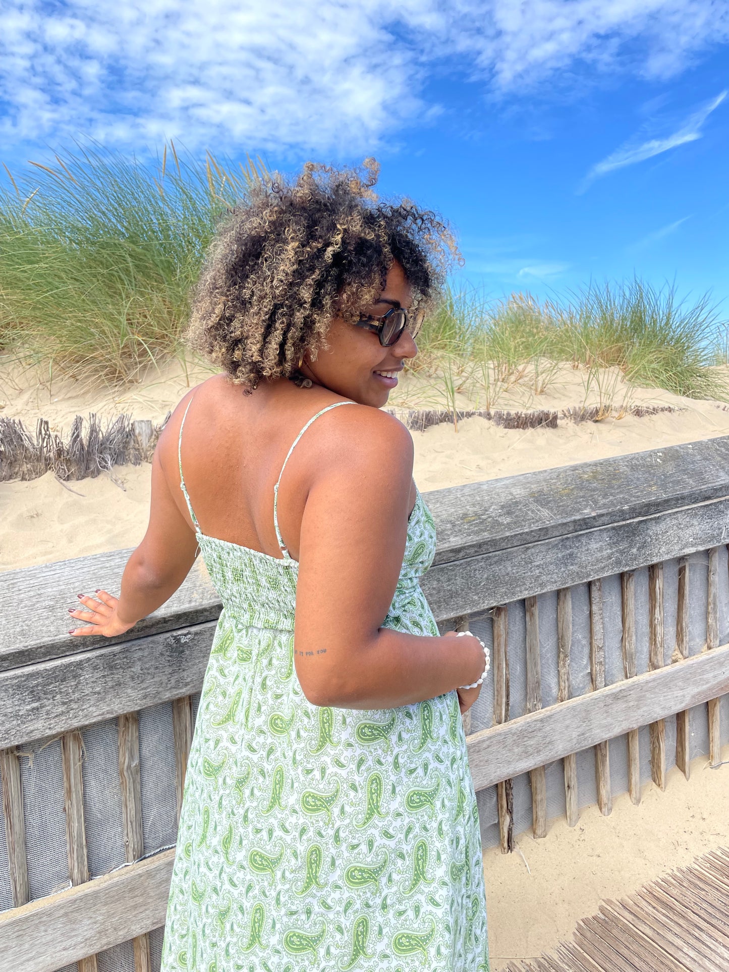 Robe Mandala verte