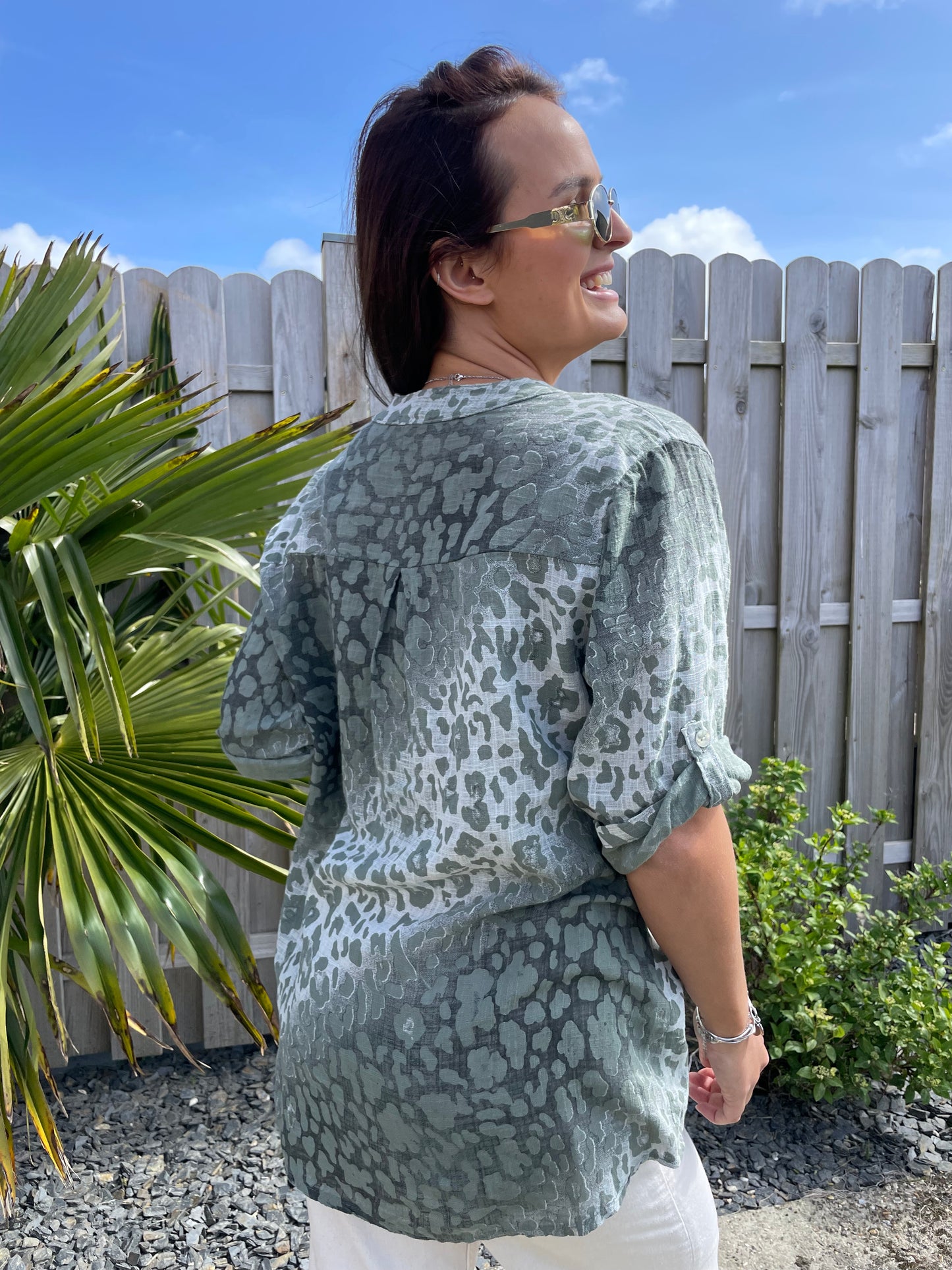 Chemise Leonie kaki