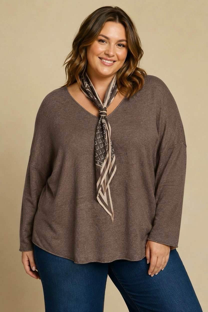 Pull écharpe Nina T.46 à T.52