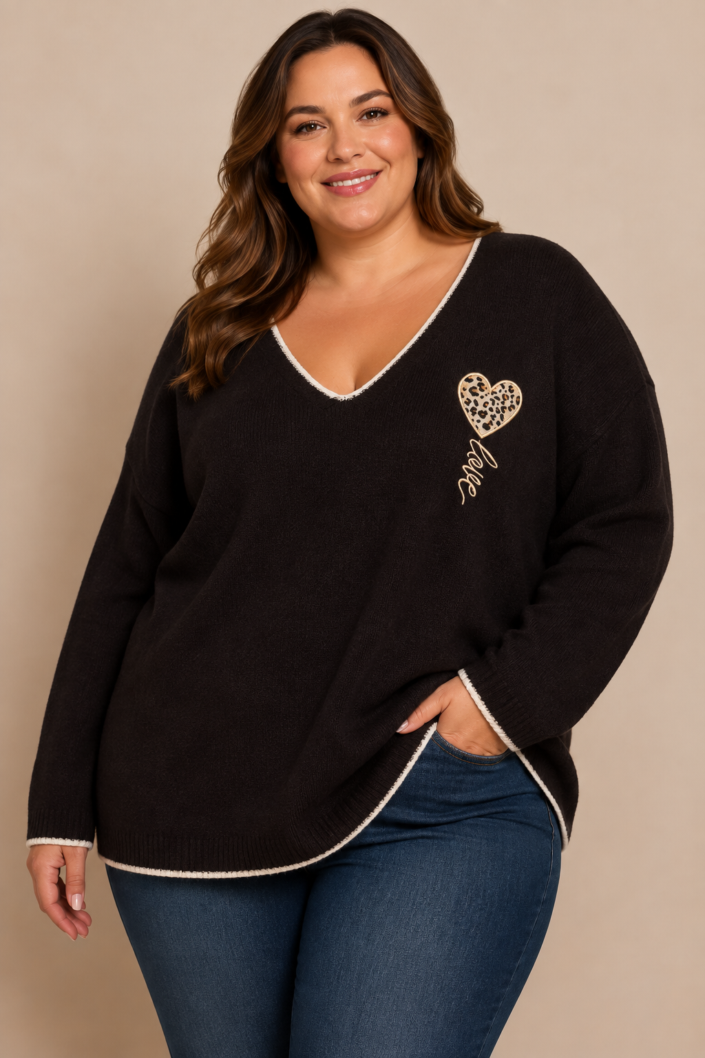 Pull Léonia marron