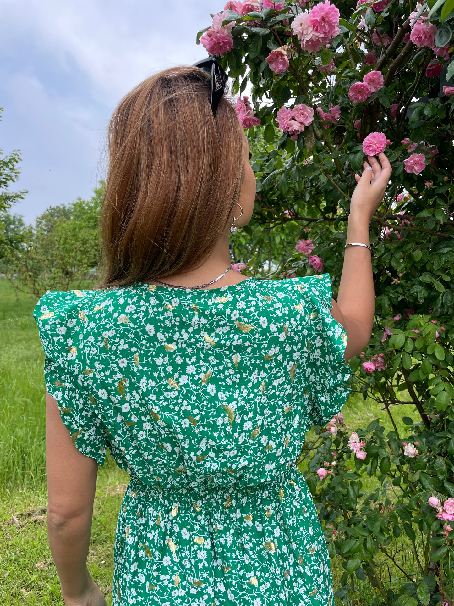 Robe Rosie verte