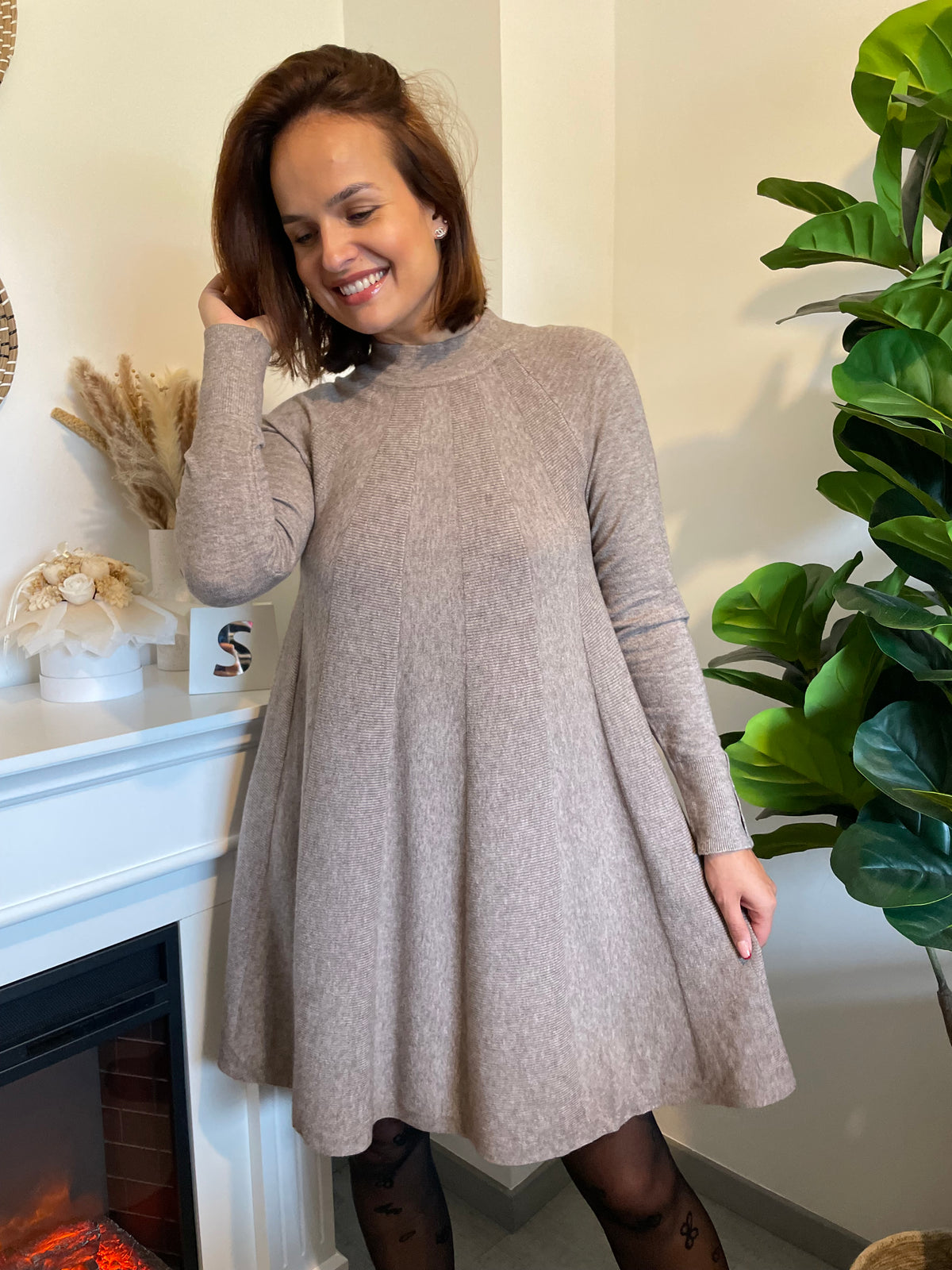 Robe Florine taupe