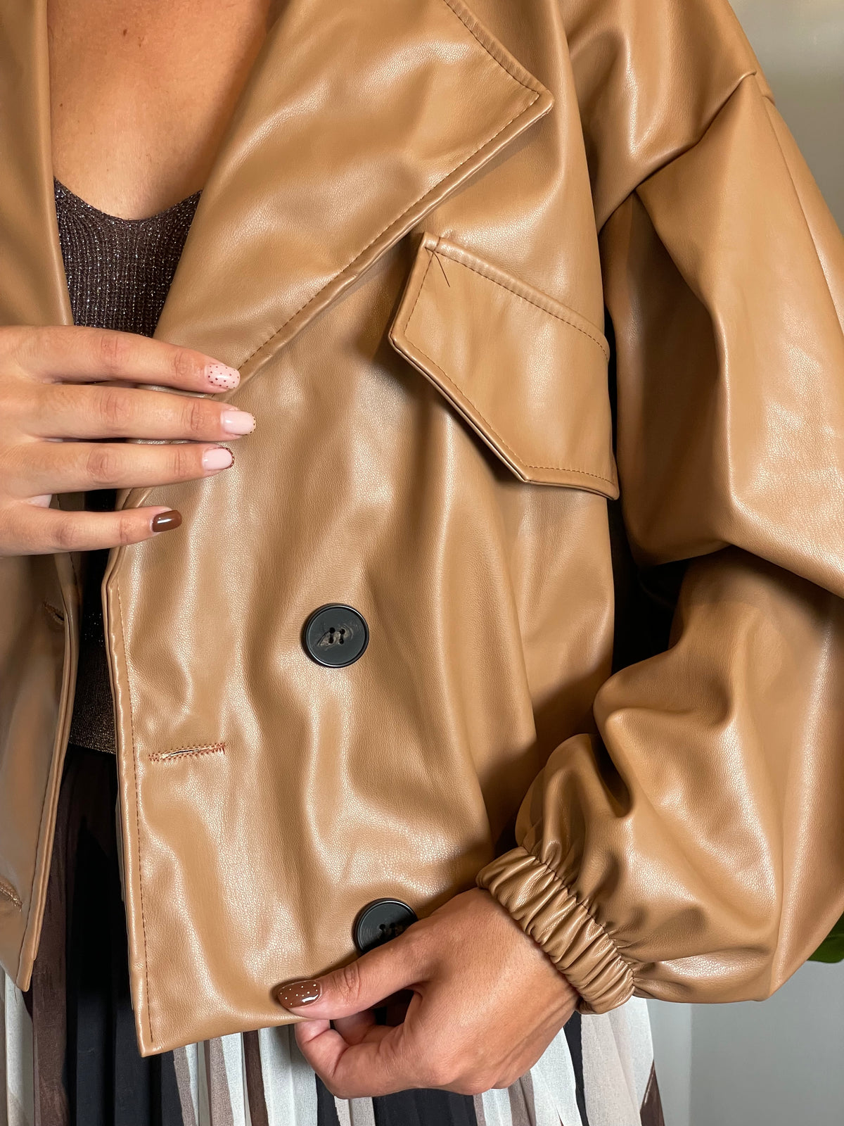 Veste simili camel