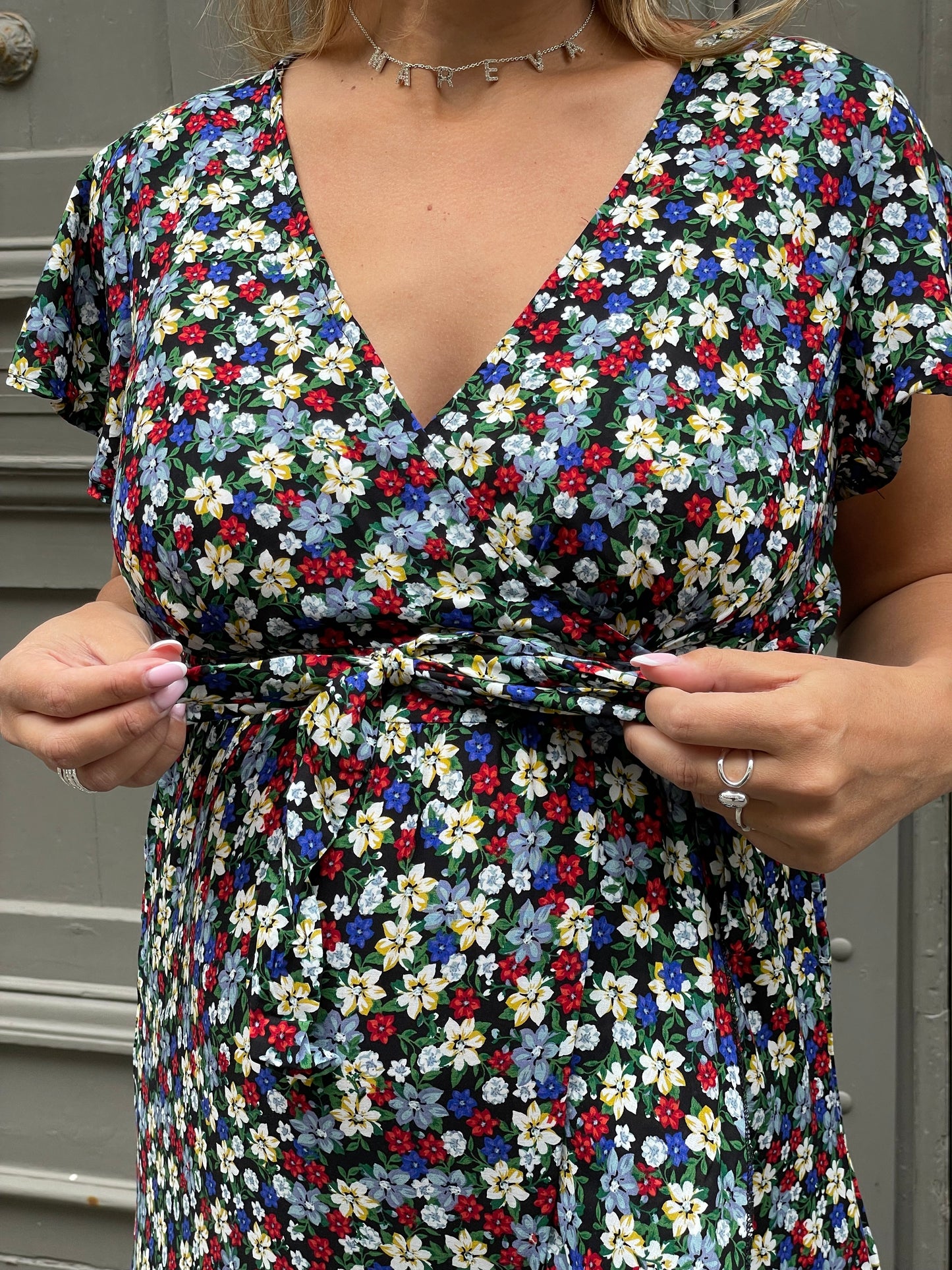 Robe Flowers bleue