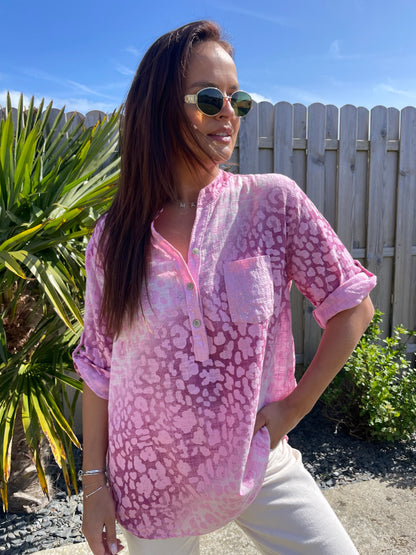 Chemise Leonie rose