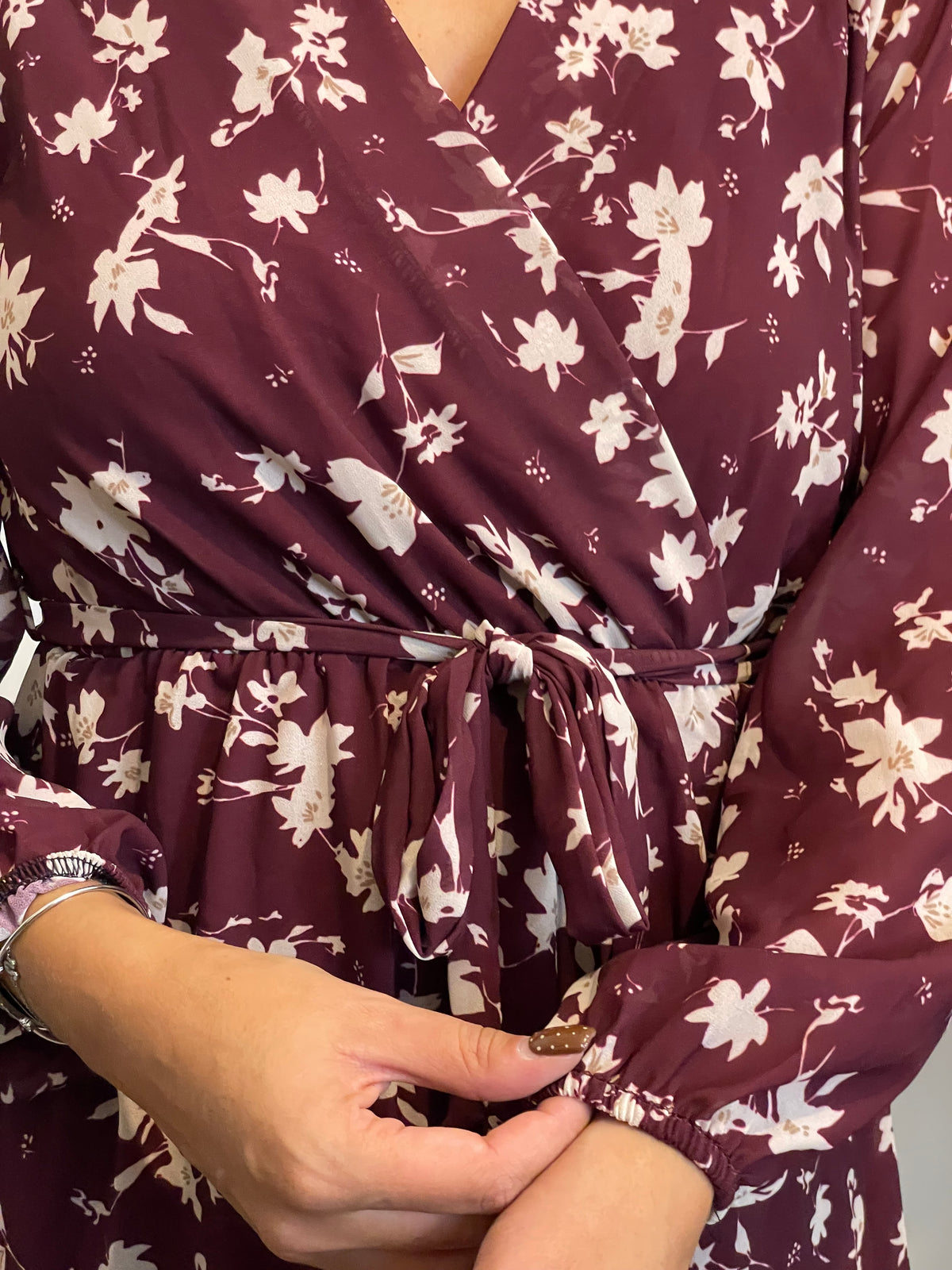 Robe Laura bordeaux T.36 à T.48