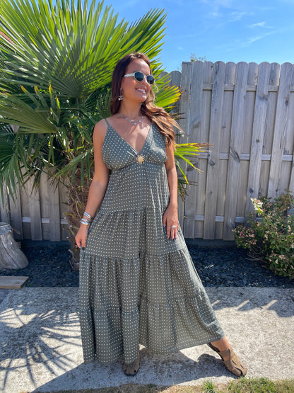 Robe Rafaëla kaki