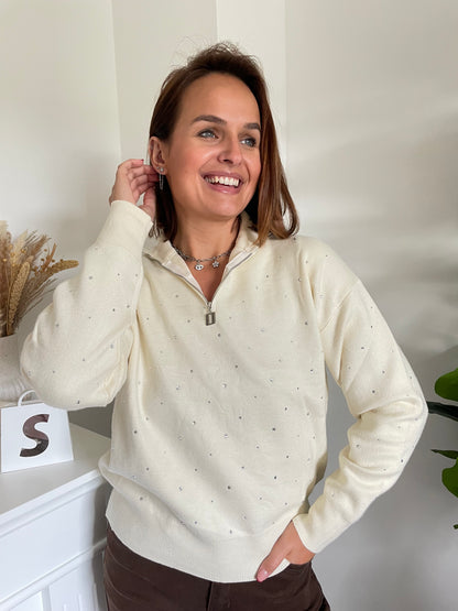 Pull perla ecru