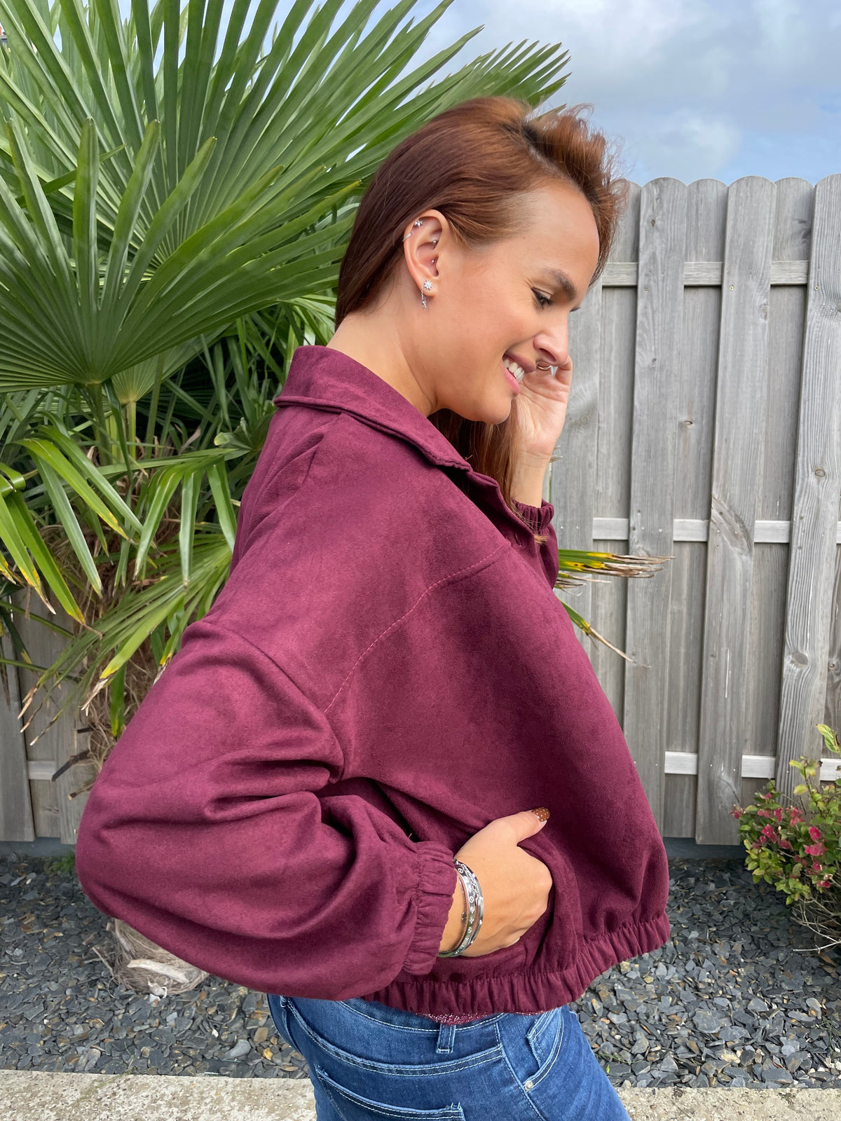 Veste Coralie bordeaux
