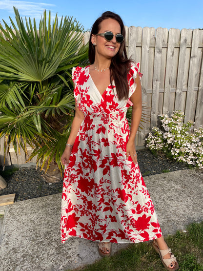 Robe Andrea rouge