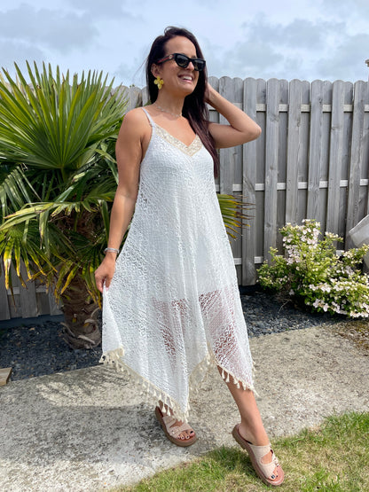 Robe asymétrique bohème