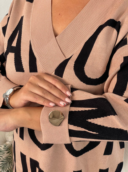 Robe pull Amour nude