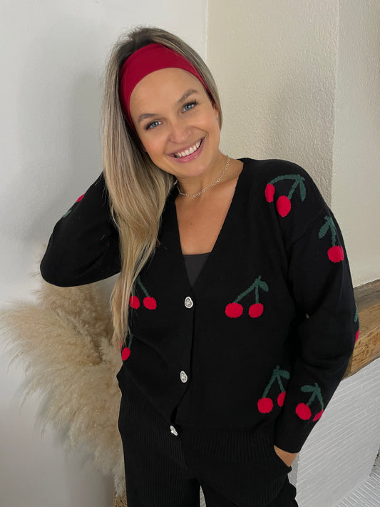 Gilet cherry noir