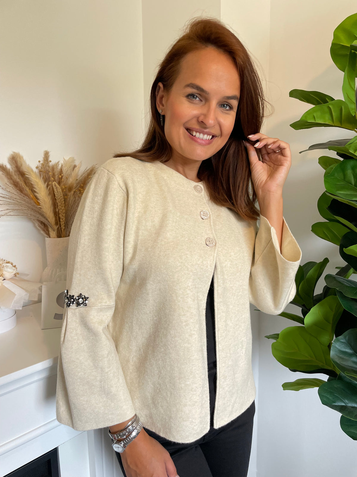 Pull gilet Léna beige