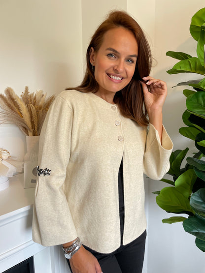 Pull gilet Léna beige