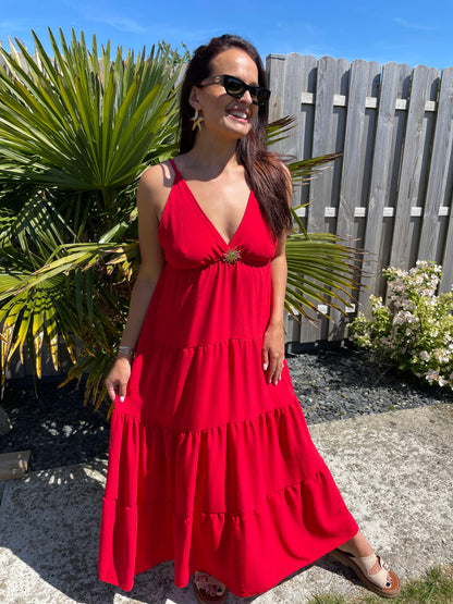 Robe Alma rouge