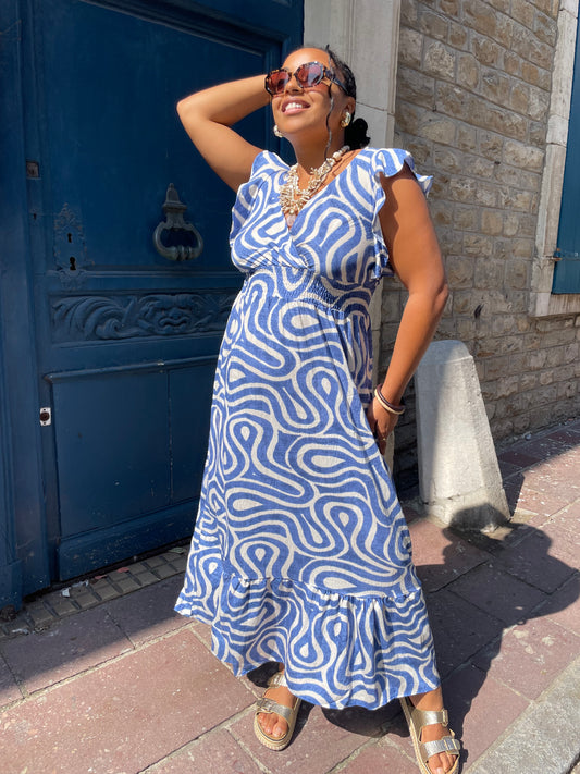 Robe Wave bleue
