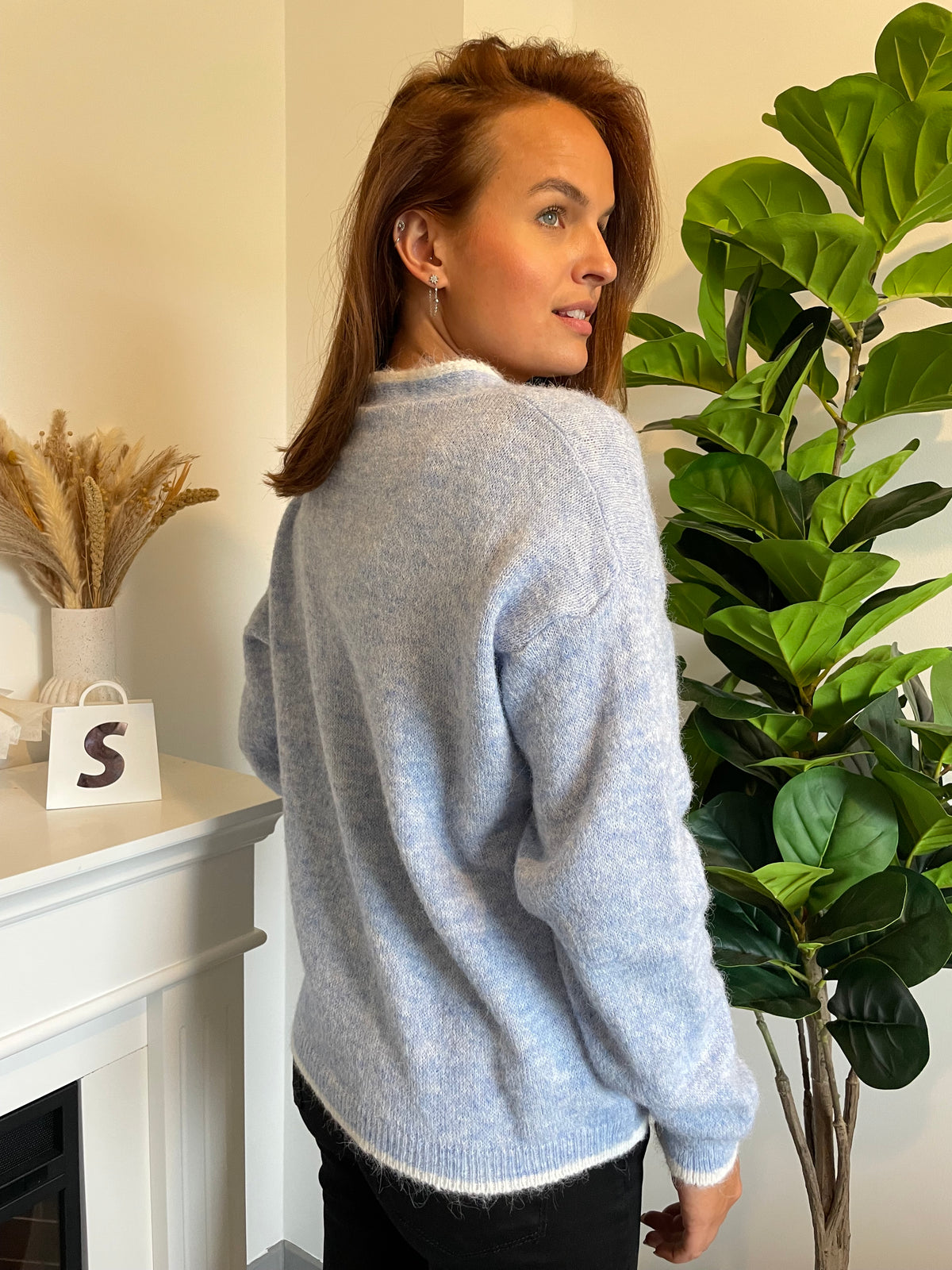 Gilet Opaline bleue