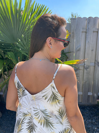 Robe longue Loann verte