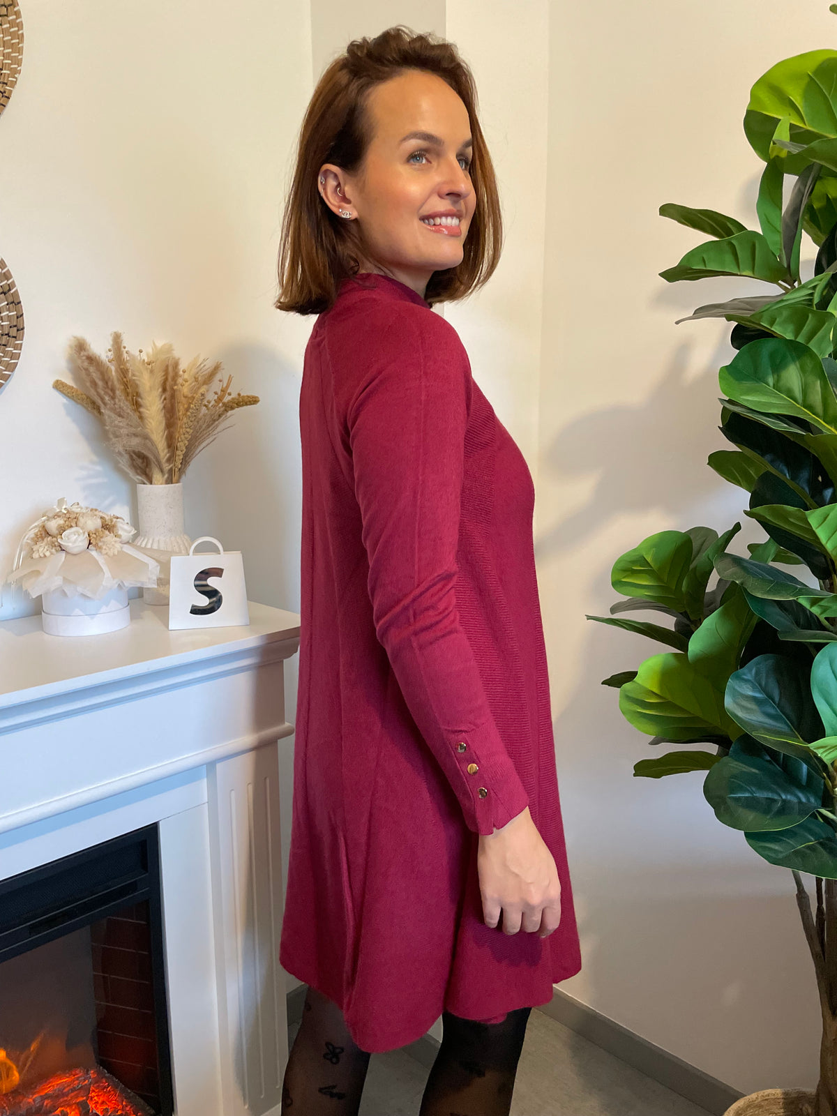 Robe Florine bordeaux