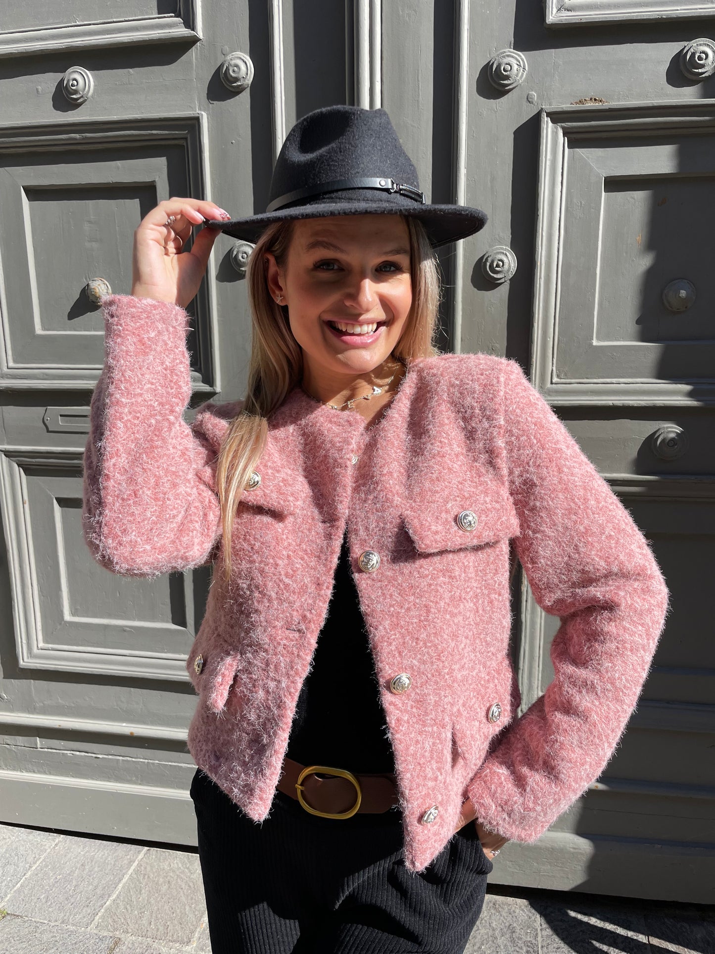 Veste Diana rose