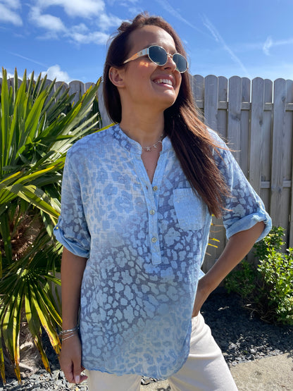 Chemise Leonie bleue