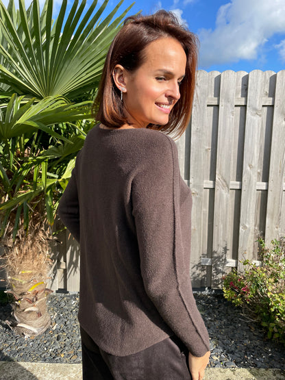 Pull Ambre marron