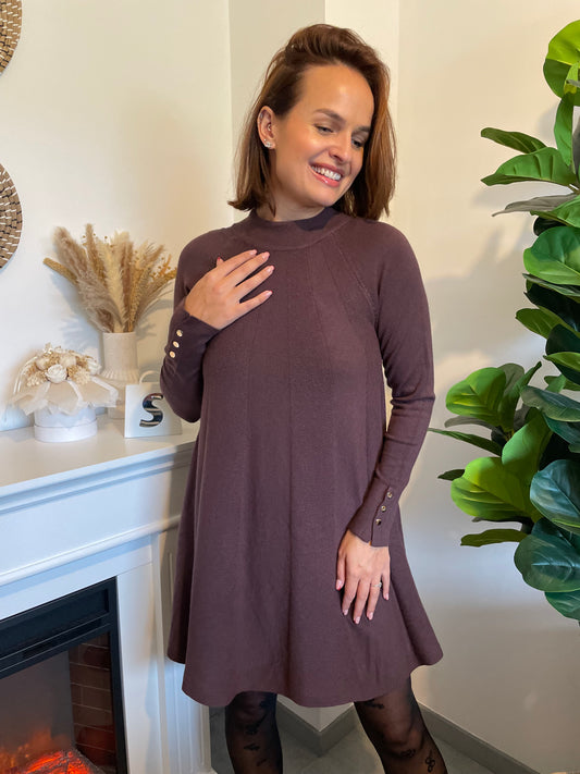 Robe Florine marron