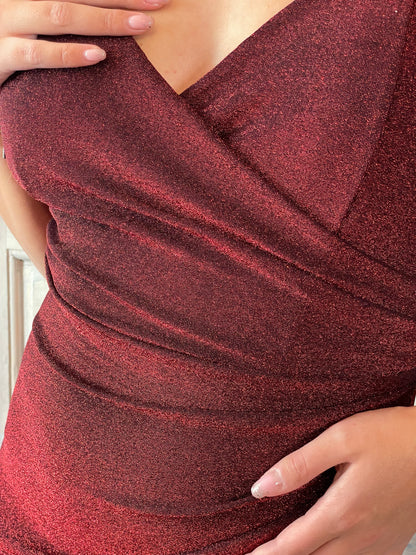 Robe Shine bordeaux
