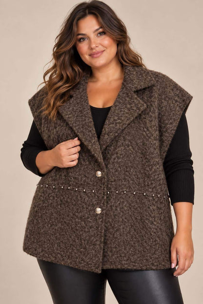 Veste Jade marron T.46 à T.52