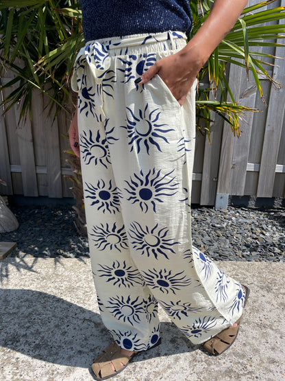 Pantalon soleil bleu