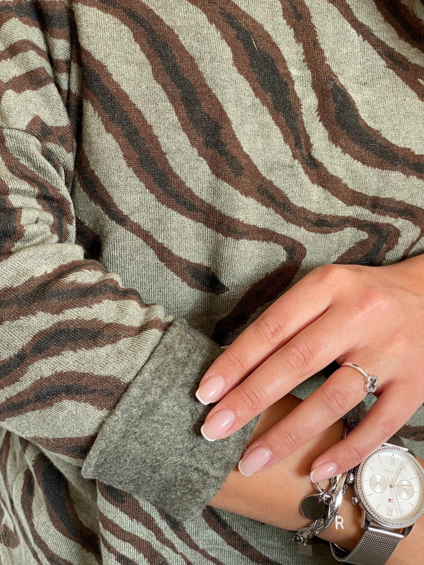 Pull Zoé kaki